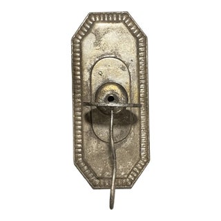 Antique Gothic Church Cathederal Sconce Plate Base Part Three Light by Sterling For Sale