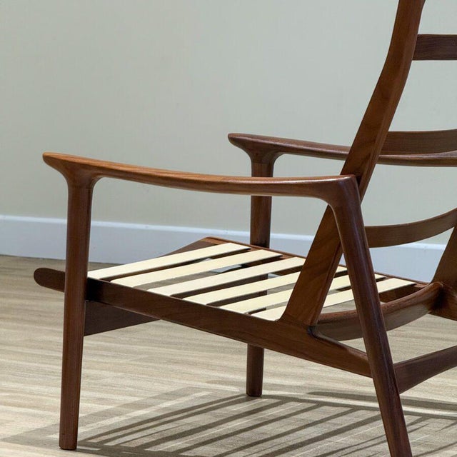 Brown Teak Lounge Chairs by Guy Rogers, 1960, Set of 2 For Sale - Image 8 of 12