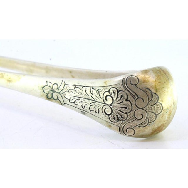 Bird Claws-Shaped Gilded Silver Ice Tongs For Sale - Image 4 of 7