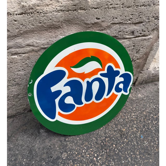 1980s Vintage Fanta Advertising Sign, 1980 For Sale - Image 5 of 6