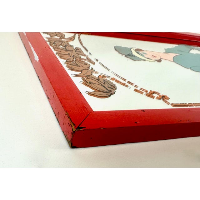 1950s Art Deco Style Advertising Mirror, 1950s For Sale - Image 5 of 15