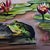Early 21st Century Pink Dreams by Claudia Griesbach-Martucci | Oil on Artefex Duck with a bow tie and butterflies in a landscape For Sale - Image 5 of 5