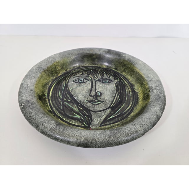 This glazed ceramic dish was created in the 1960s by Le Tignard, a ceramist with ties to the renowned Accolay workshop in...