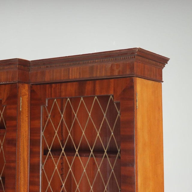 Wood Mahogany Bookcase with Ebony and Walnut Inlays For Sale - Image 7 of 12