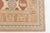 1960s Hand-Knotted Bohemian Area Rug, Faded Terracotta and Blue Carpet For Sale - Image 5 of 10