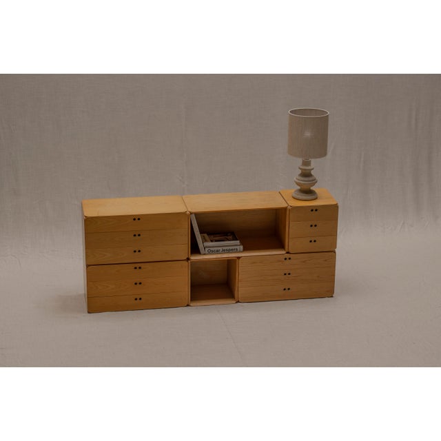 Samara Modular Sideboard attributed to Derk Jan de Vries, 1970s For Sale - Image 3 of 18