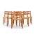 Niels Møller Models 84 and 67 Mid Century Danish Teak and Rope Dining Chairs - Set of 6 Each armless chair measures: 20...