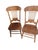 Vintage Solid Oak Carved Pressed-Back Dining Chairs, Set of 4, Early American Farmhouse For Sale - Image 6 of 6