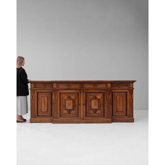 Traditional 19th Century English Renaissance Revival Wooden Buffet in Original Patina For Sale - Image 3 of 18