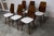 Baumann Model 840 G2S Chairs in Varnished Mahogany Finish, 1963, Set of 6 For Sale - Image 6 of 18
