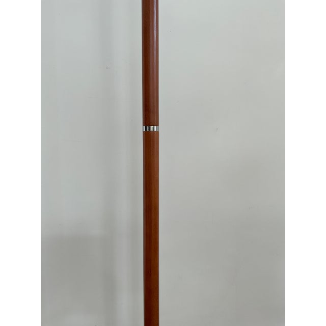 Mid 20th Century Modern Atomic "Lotus" Coat Rack in Chrome and Teak For Sale - Image 4 of 13