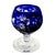 Traditional Ajka Hungary Cobalt Cut-to-Clear Miniature Brandy Snifter — 3" Crystal For Sale - Image 3 of 12