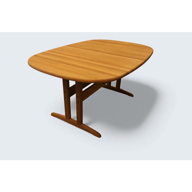 Dining Table in Oak with Extension Leaf from Gansø Møbler, 1960s For Sale - Image 16 of 18