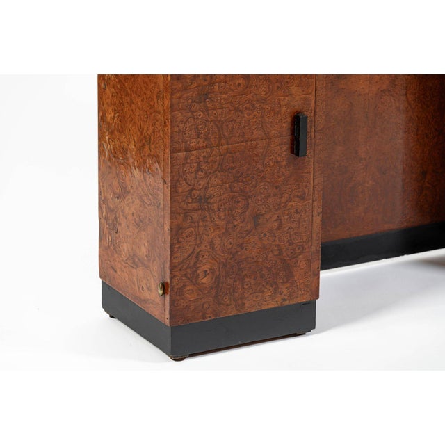 American Art Deco Birdseye Maple Vanity Cabinet or Dressing Table, Circa 1930 For Sale - Image 12 of 18
