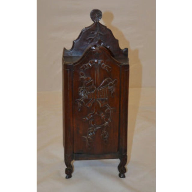 19th Century Late 19th Century Wooden Salt Box For Sale - Image 5 of 5