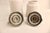 Metal Pair of Arthur Court White Ceramic Canisters With Rooster Lids, 12” & 10.5” For Sale - Image 7 of 7