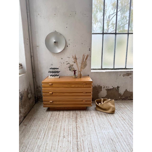 Brown Elm Chest of Drawers from Regain, 1970s For Sale - Image 8 of 18