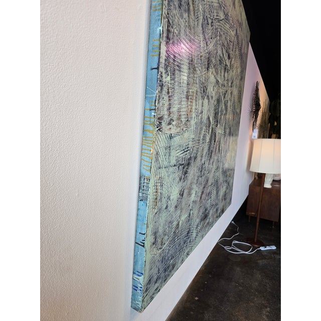 Huge Abstract Painting 60 X 60 by Chul-Hyun Ahn For Sale - Image 6 of 10