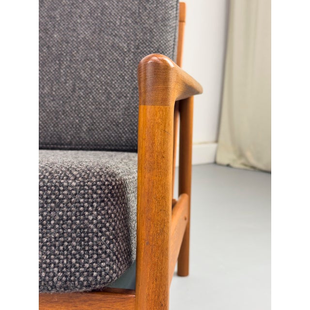 Danish Teak and Wool 3-Seater Sofa, 1960s For Sale - Image 13 of 18