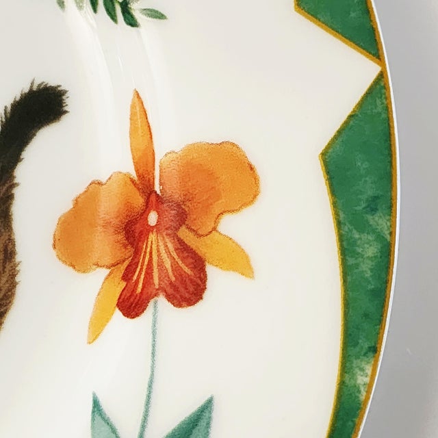 8 Inch Accent Plate Monkey Magic by Lynn Chase Animalier Dinnerware For Sale In New York - Image 6 of 12