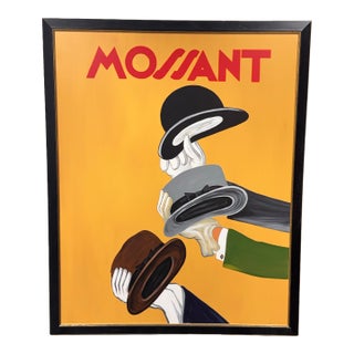 In the Style of Leonetto Cappiello "Mossant" French Poster Painting For Sale