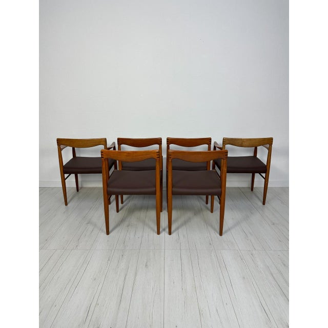 Mid-Century Modern Vintage Danish Teak Dining Chairs by H.W. Klein for Bramin, 1960s, Set of 6 For Sale - Image 3 of 17