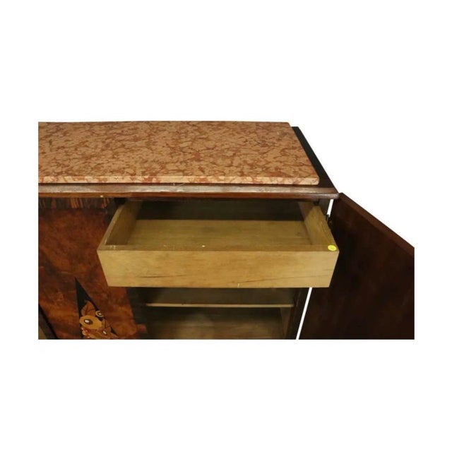 1930’s Art Deco Sideboard Credenza With Inlay For Sale - Image 9 of 10