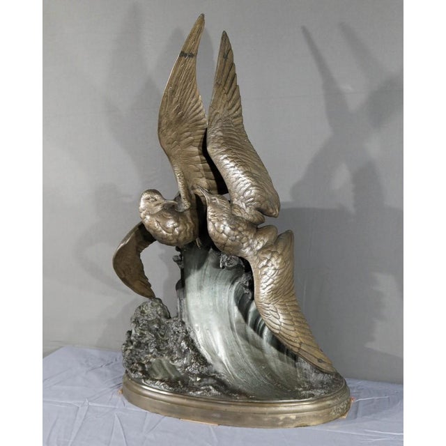 H. Lechesne, Seagulls on the Wave, Mid-19th Century, Regula For Sale - Image 4 of 18