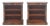 19th Century Rosewood Open Bookcases, Set of 2 For Sale