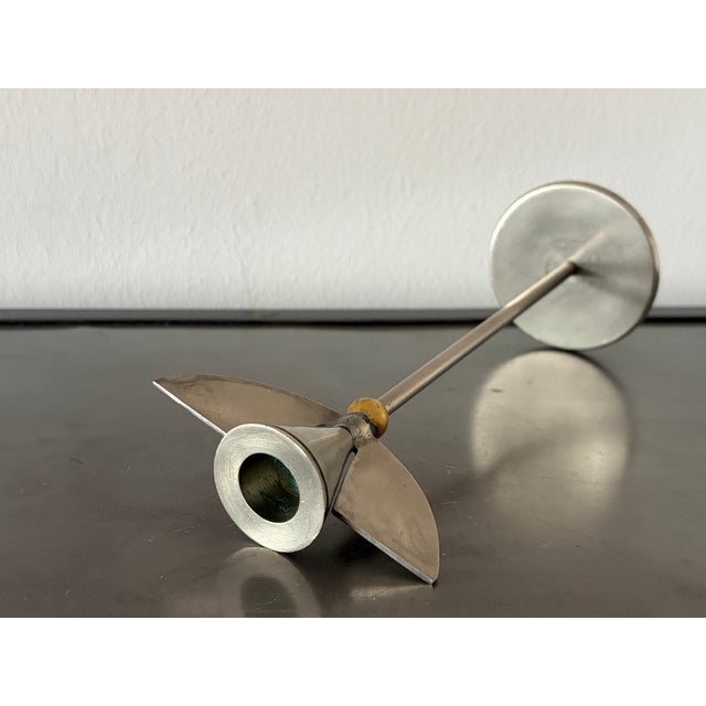 Postmodern Angel Wing Candlestick, 1980s For Sale - Image 14 of 16