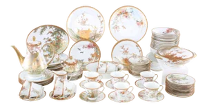 Late 20th Century Japanese Porcelain Dinner Service - 68 Pieces