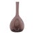 Purple Pinched Bulb Vase Made in Sweden Mid Century Modern Sculpted Glass 4745b For Sale