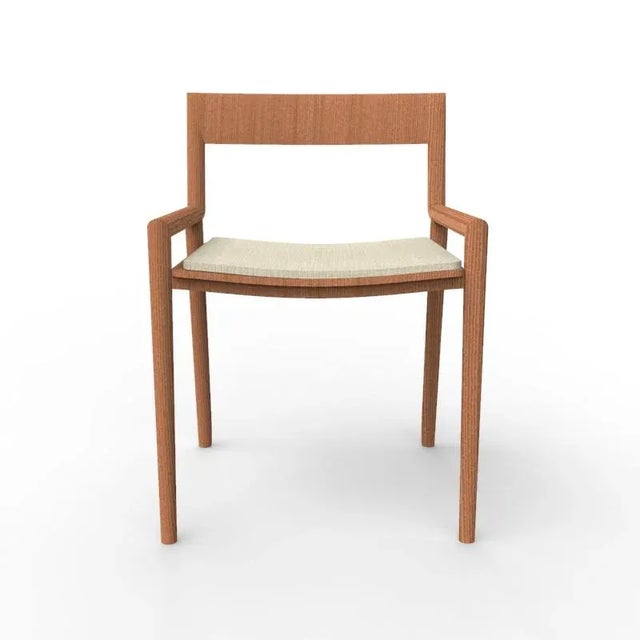Contemporary Collector Nihon Dining Chair in Famiglia 05 Fabric and Smoked Oak by Francesco Zonca Studio For Sale - Image 3 of 5