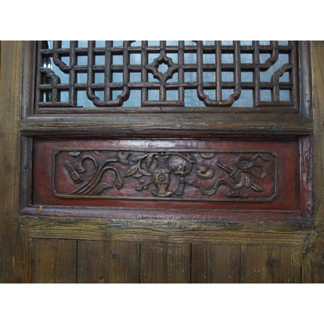 Monumental 11 Feet Tall Antique Chinese Screen Panel Door – Set of 6 For Sale - Image 10 of 13