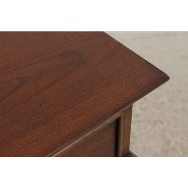 Brown Hickory Chair Continental Mahogany Console Library Table For Sale - Image 8 of 16