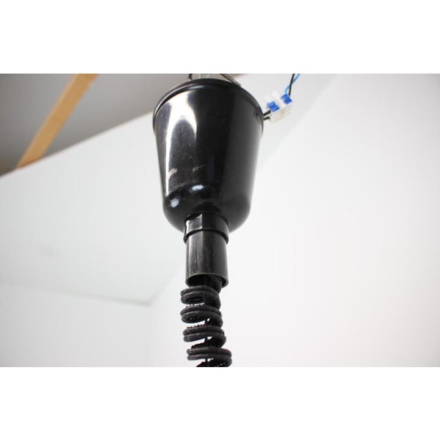 Metal Mid-Century Extendable Pendant, Czechoslovakia, 1960s For Sale - Image 7 of 10