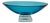 Stephen Schlanser Signed Eclipse Bowl Aqua Art Glass Centerpiece 16", 1992 For Sale
