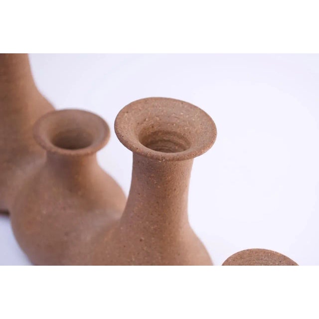 Midcentury Adjoined Stoneware Vessel / Decanter For Sale - Image 10 of 13