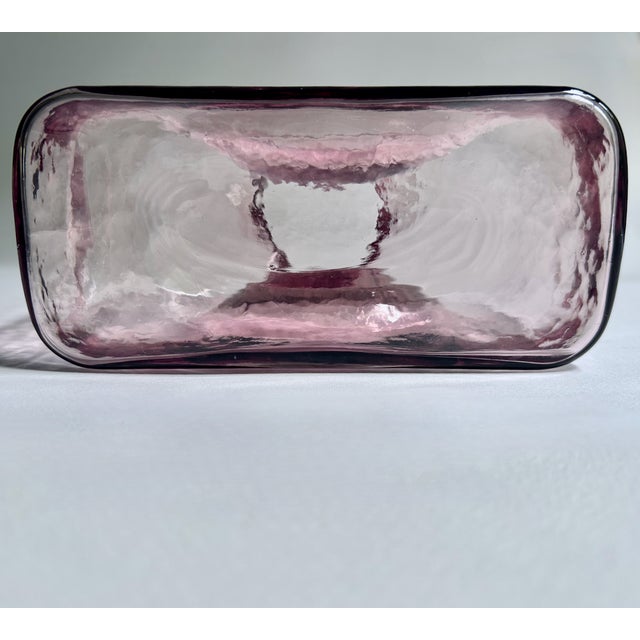 1950s Blenko Orchid Double Spout Water Bottle For Sale - Image 13 of 17