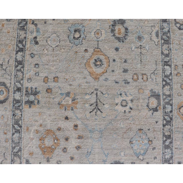 Oushak Rug by Keivan Woven Arts, Hand-Knotted Wool, Afghan, 3'11 X 6'0 For Sale In Atlanta - Image 6 of 12