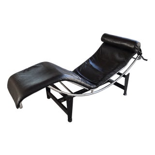 LC4 Chaise Longue Le Corbusier by Le Corbusier for Cassina, 1980s For Sale