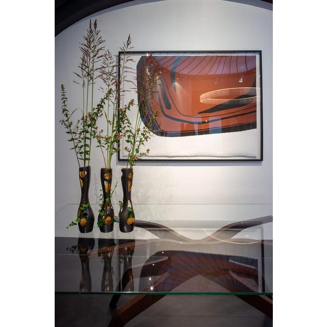 Small Bronze Gold Leaf Vase by Reda Amalou Design For Sale - Image 9 of 15