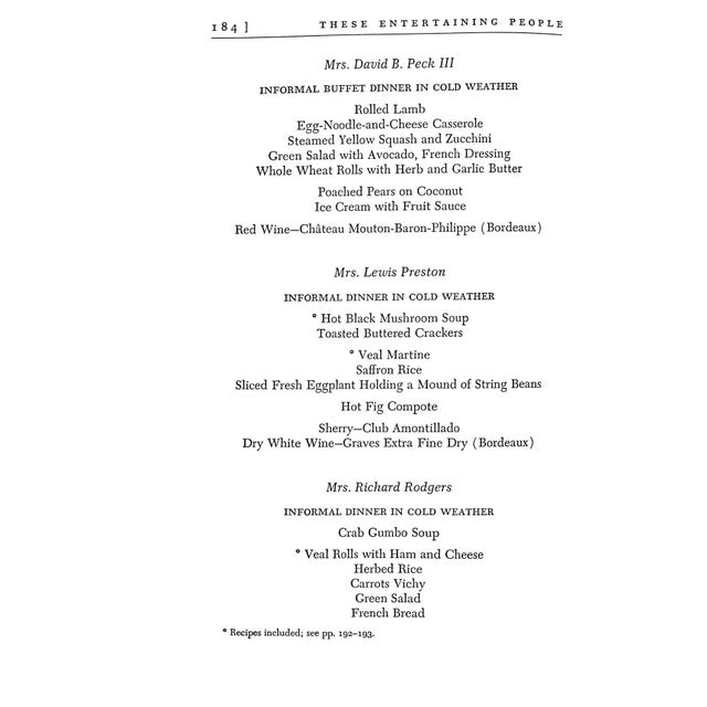 Paper "These Entertaining People: A Guide for the Elegant Hostess" 1966 Smith, Florence Pritchett For Sale - Image 7 of 9