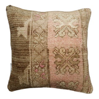 Vintage Turkish Rug Pillow For Sale