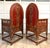 Vintage Moroccan Hand-Painted Carved Wood Throne Chairs - Pair For Sale - Image 10 of 18