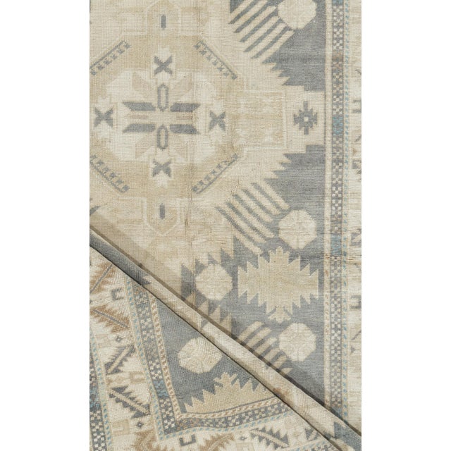 Vintage Circa 1940 Turkish Oushak Area Rug 4ft X 6ft For Sale - Image 4 of 8