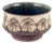 Scandinavian Handmade Ceramic Earthenware Bowl with Incised Floral Decoration For Sale