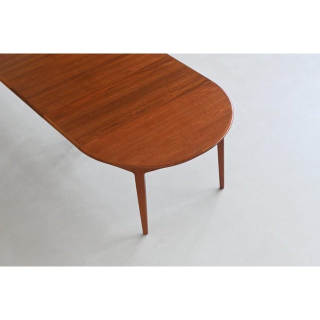 Wood Model 62 Dining Table in Teak by Henning Kjaernulf for Soro Stolefabrik, Denmark, 1958 For Sale - Image 7 of 18