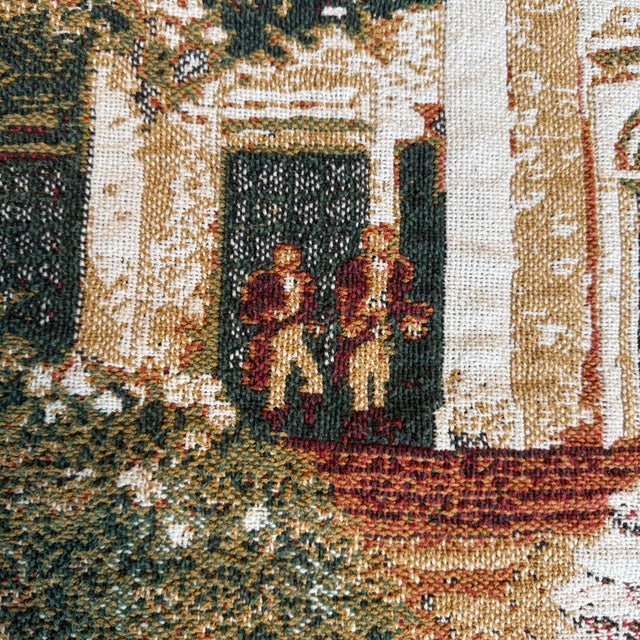 Victorian Vintage Chatham Mills “Gone With the Wind” Tapestry Throw Blanket For Sale - Image 3 of 10