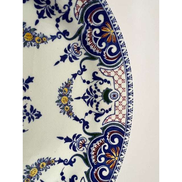 Flat Plates in Fine Earthenware by Gien, 2001, Set of 10 For Sale - Image 3 of 9